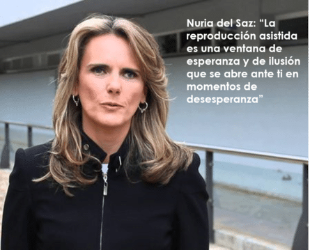 Nuria del Saz: “La reproducción asistida es una ventana de esperanza y de ilusión que se abre ante ti en momentos de desesperanza”