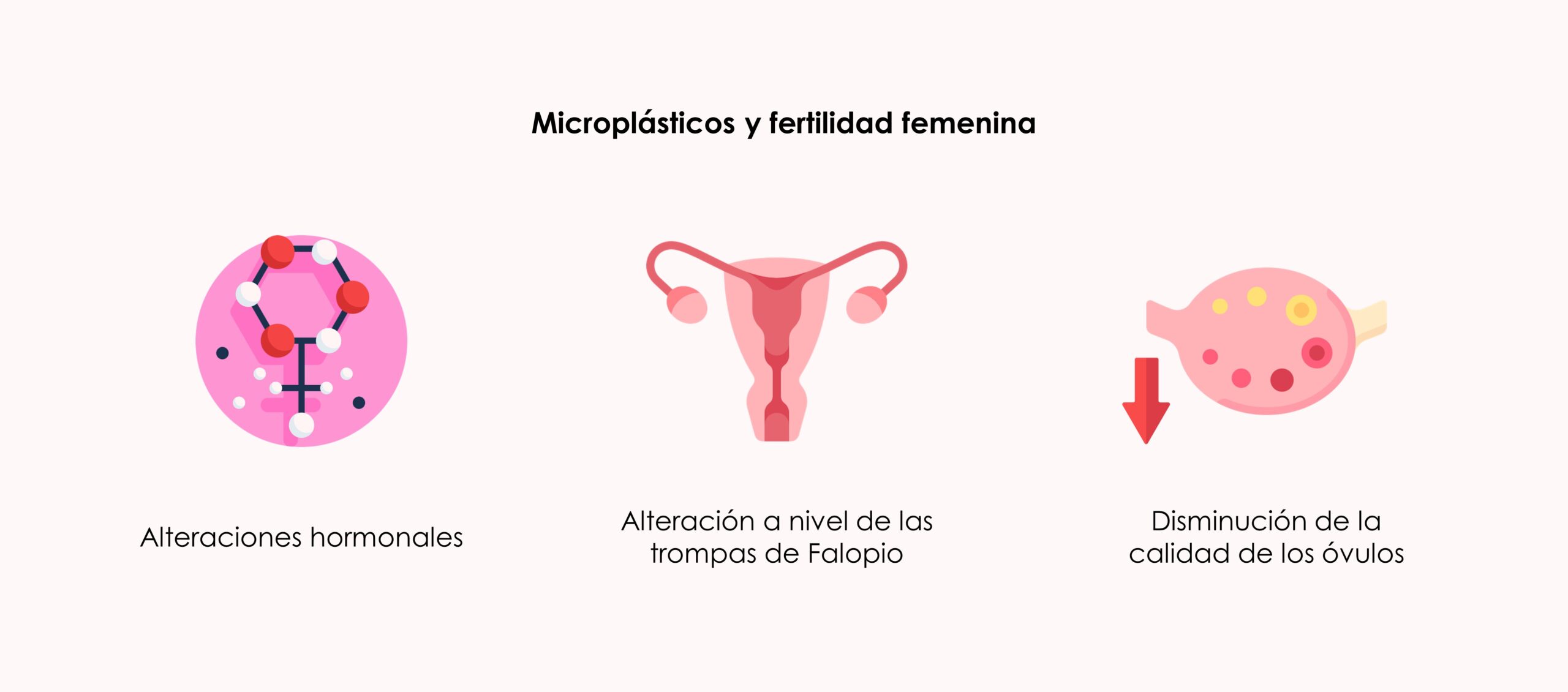 Microplásticos y fertilidad femenina