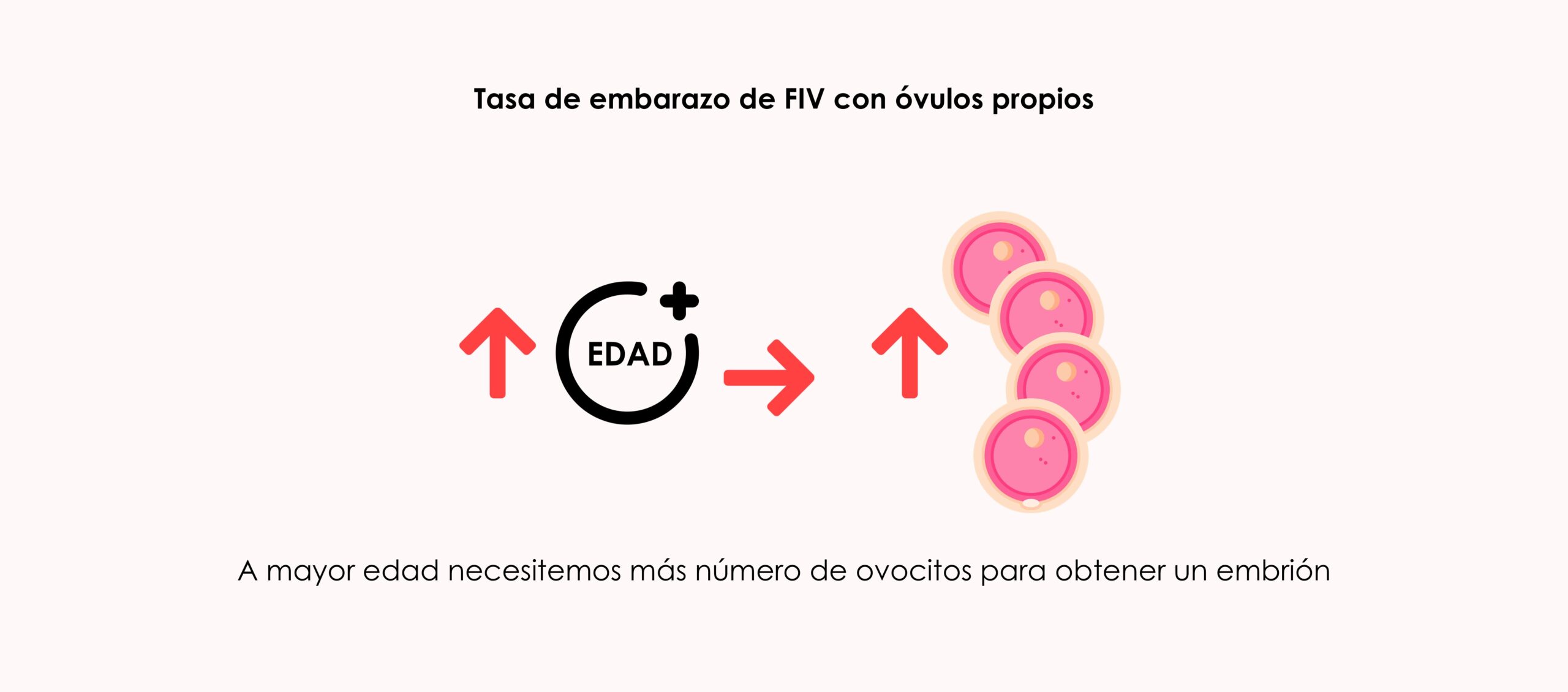 Tasa de embarazo con óvulos propios